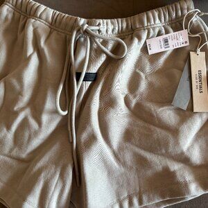 Fear of God Essentials Sweat Shorts 'Dark Heather Oatmeal' Men's Medium